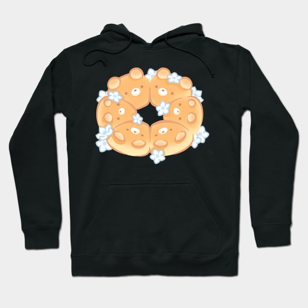 Cute Bears Bundt Bread Rolls Hoodie by cSprinkleArt